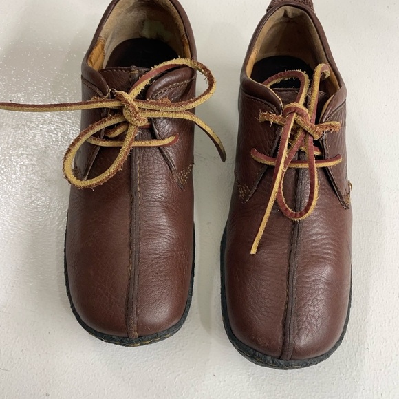 Born Brown Leather Loafers with Textured Finish - Picture 6 of 9